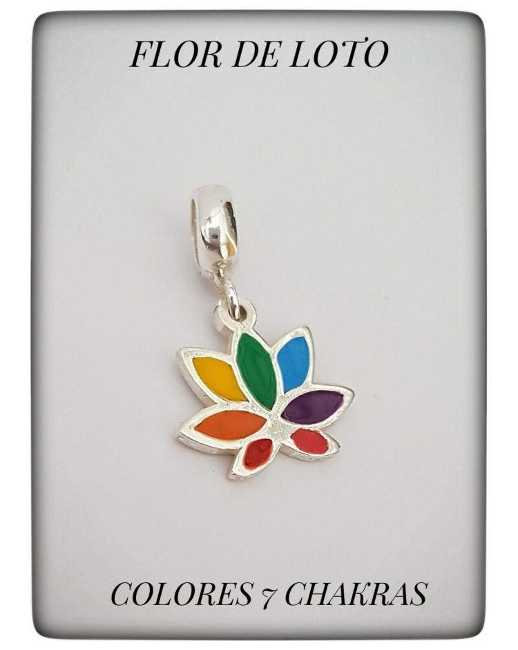 flor de loto abalorio para pulsera